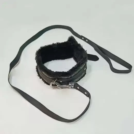 BDSM Handcuffs, ankle cuffs, and collar leash