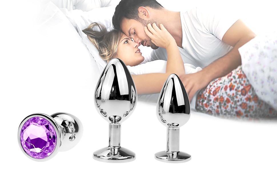 Roller Butt Plug Massager with Jewel Ball Handheld Body Massager
