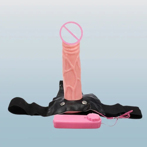 Vibrating Dildo Strap On Sex Toy Hollow