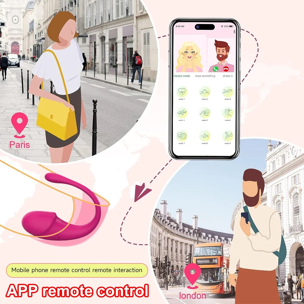 Portable Massager for Pain Relief Men and Women | Deep Tissue App Controlled Massager (Pink)