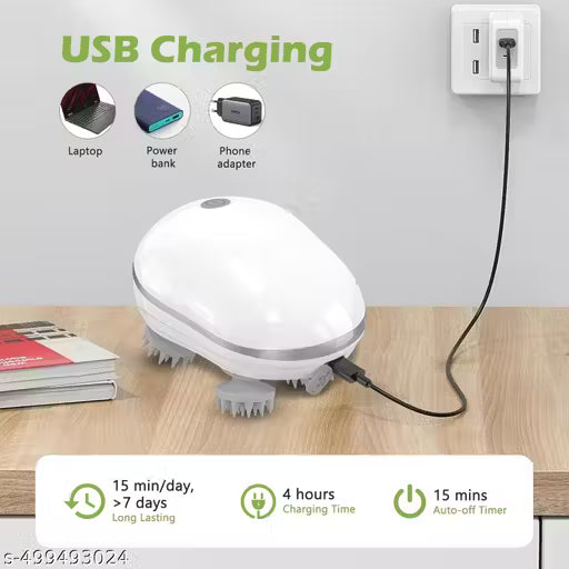 Scalp Massage, Electric Massager (MultiColour), Head Massager, Hair Massager For Hair Growth, Scalp Massager, Head Massager Vibrating Machine, Body Massager