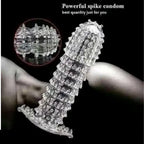 Crystal Reusable Silicone Dotted Condom Extra Pleasure Leakproof Dotted Condom