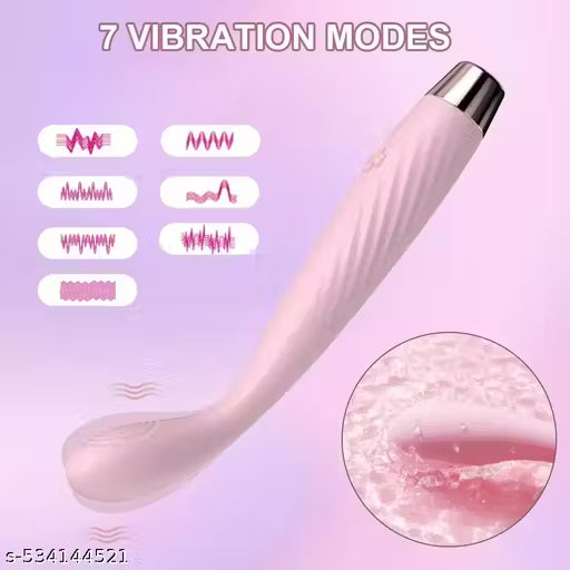 Portable Bendy Muscle Pain Relaxing 10 Modes Vibrating Waterproof Men & Women Massager (Pink)